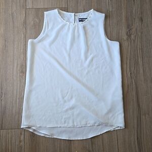 Karl Lagerfeld Pearl Collar Sleeveless Blouse